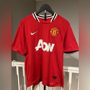 Nike Red Manchester Soccer Jersey